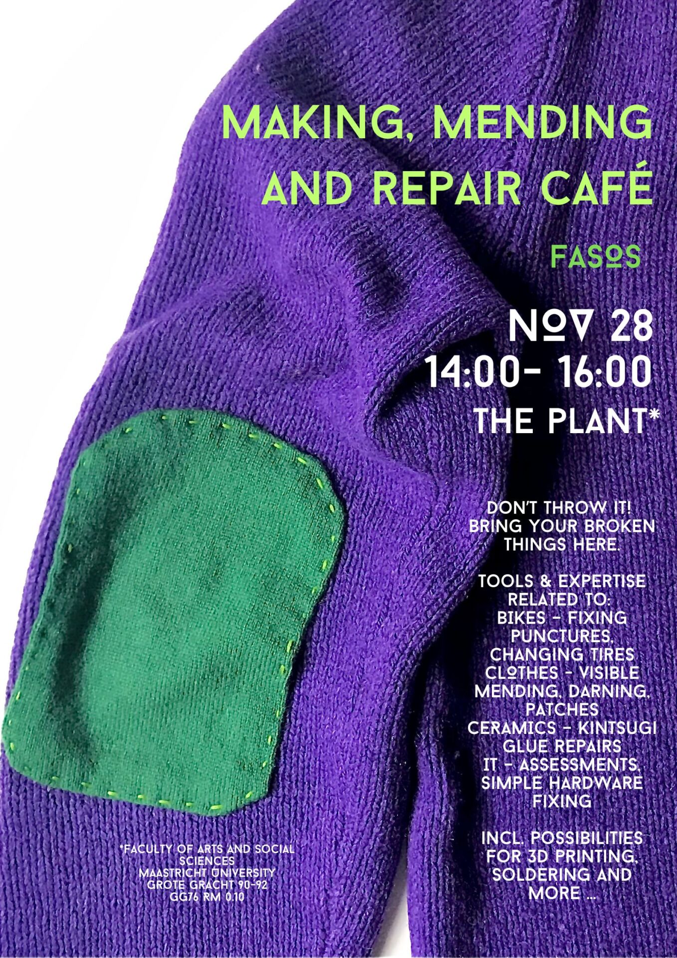 Making, Mending, & Repair Cafe with The Upcycled Clinic